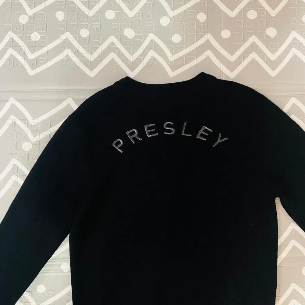 Opening Ceremony X Elvis Presley metal embroidered sweater sweatshirt